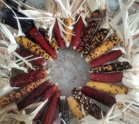 diy indian corn wreath