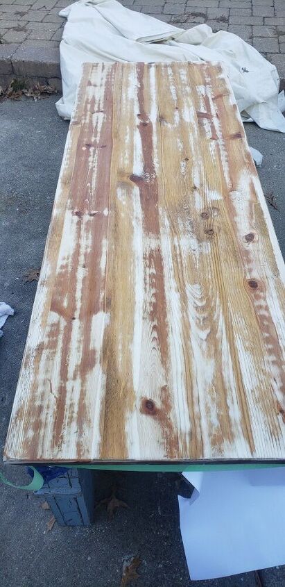 how do i fix an uneven sanding and bleaching result on pine