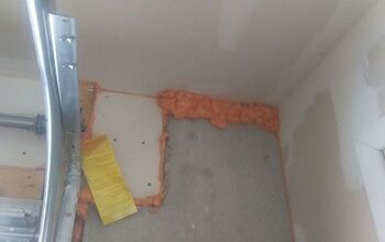 Painting garage walls - What is this orange stuff?