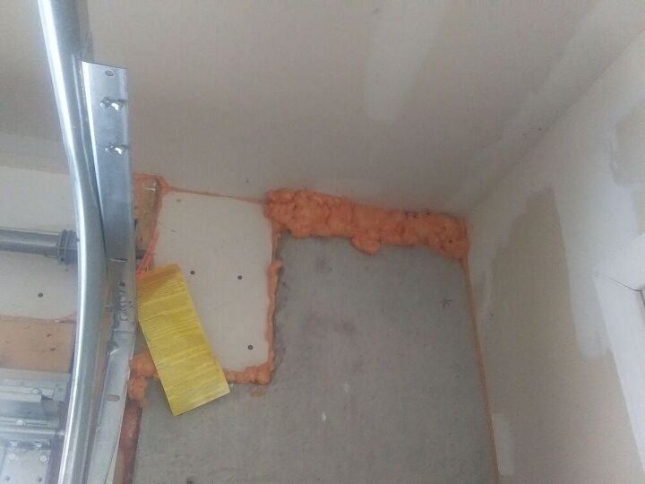 q painting garage walls what is this orange stuff