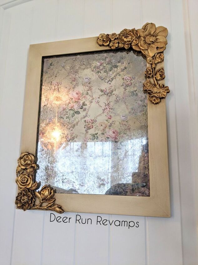 diy anthropologie inspired mirror using redesign with prima products