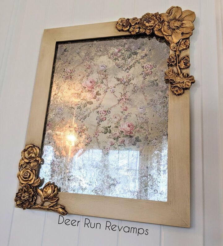 diy anthropologie inspired mirror using redesign with prima products