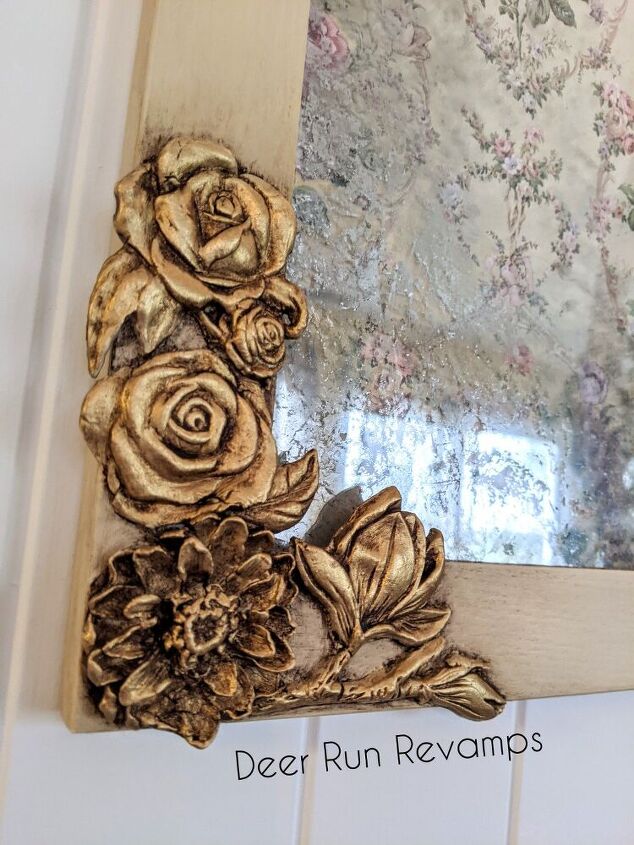 diy anthropologie inspired mirror using redesign with prima products