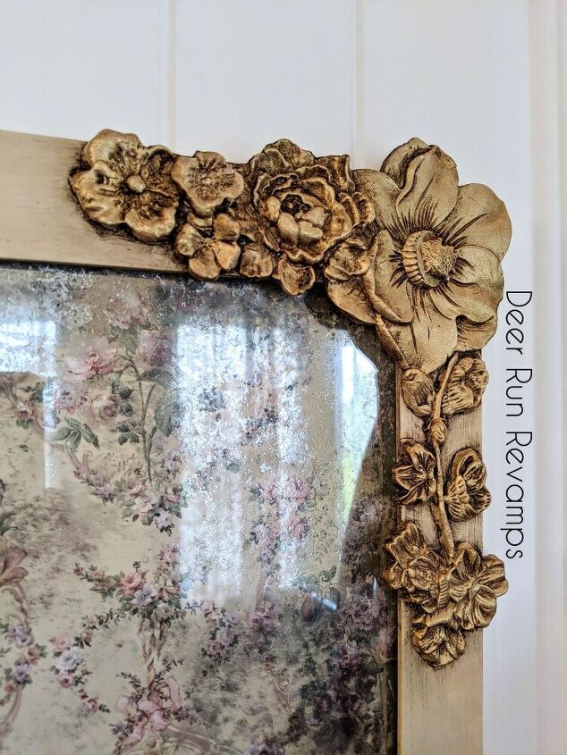 diy anthropologie inspired mirror using redesign with prima products