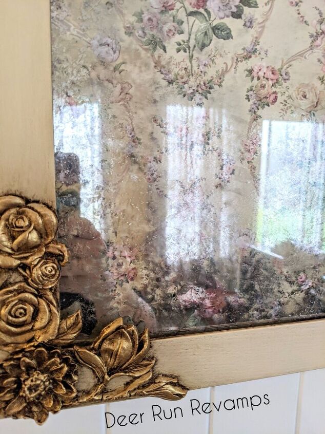 diy anthropologie inspired mirror using redesign with prima products