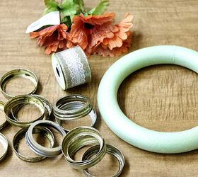 canning ring wreath