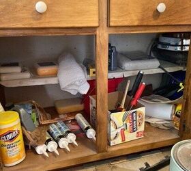 what to do with these base cabinet shelves