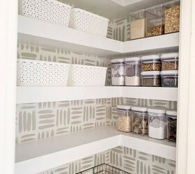 16 tricks that ll save you money on a full kitchen reno, Maximize pantry space with built in floating corner shelves