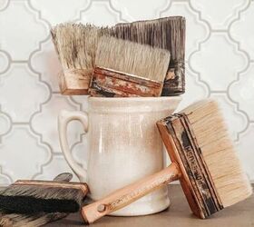 10 beautiful ways to make new things look vintage, Make your own worn and rusty faux vintage paint brushes