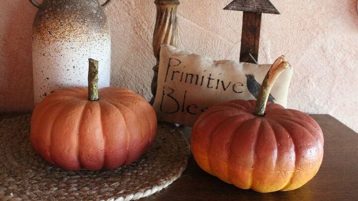 s 25 genius diy decorating ideas to try this fall, Blended Foam Pumpkins