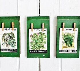 s 18 things you never thought to hang on your walls why you should, Channel your inner gardener with vintage seed pack wall art