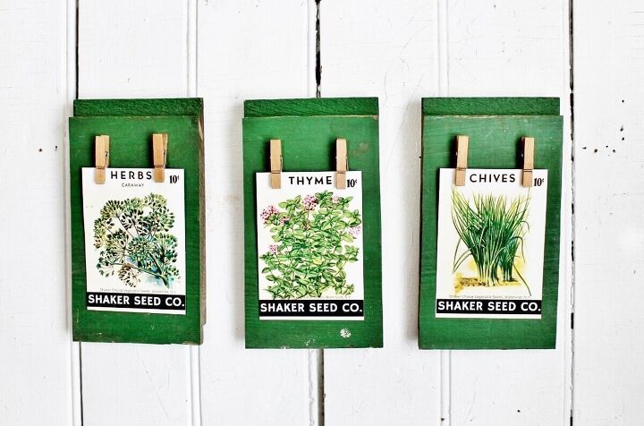 s 18 things you never thought to hang on your walls why you should, Channel your inner gardener with vintage seed pack wall art