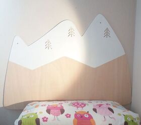 20 gorgeous headboards you can make in an afternoon, Celebrate the Great Outdoors with a mountain landscape headboard