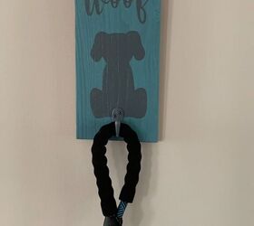 fur baby leash holder, Sitting dog sign