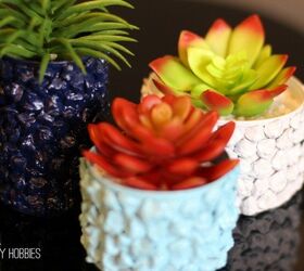 15 beautiful ways to use collected pine cones this season, Upcycle tin cans into mini pine cone encrusted planters