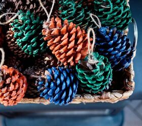 15 beautiful ways to use collected pine cones this season, Dip pine cones in colored beeswax to make beautiful fire starters