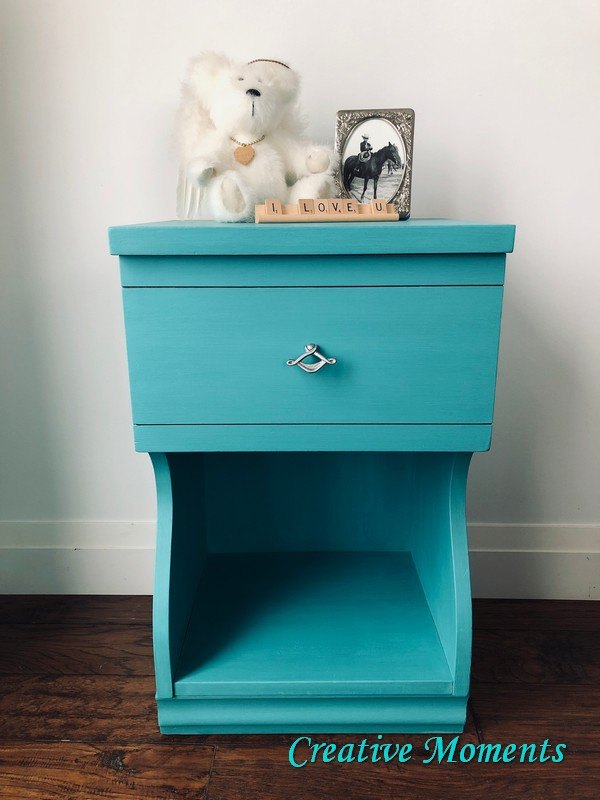 bimini blue vintage nightstand