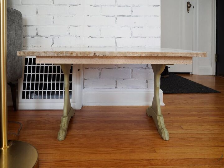 fluted marble side table