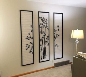 alternative way to decorate a large wall