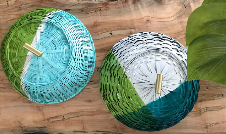 16 creative hacks to turn baskets and buckets into designer decor, Upcycle old baskets into picnic food domes