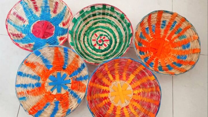 16 trucos creativos para convertir cestas y cubos en decoracin de diseo, Vamos a pintar nuestras cestas