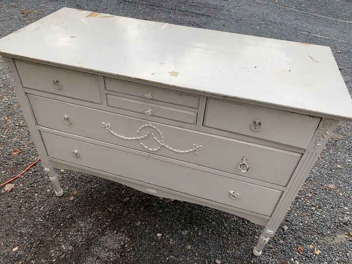 vintage sideboard from drab to fab using retique it products