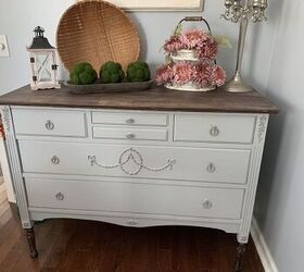 vintage sideboard from drab to fab using retique it products