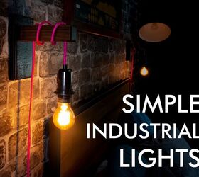 these industrial lights are so simple to make