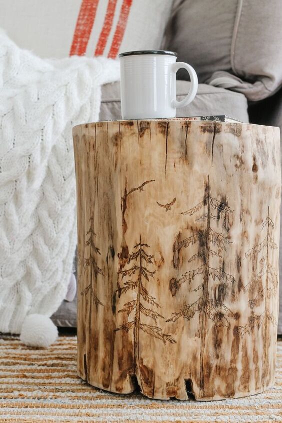 How To Make An Awesome Log Side Table, Make Log Coffee Table