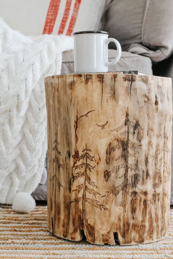 How to Make an Awesome Log Side Table | Hometalk