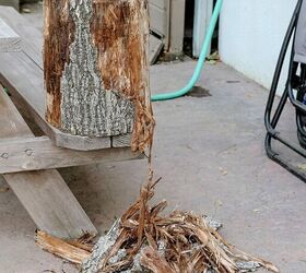 how to make an awesome log side table
