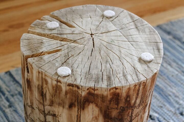 cmo hacer una impresionante mesa auxiliar de troncos