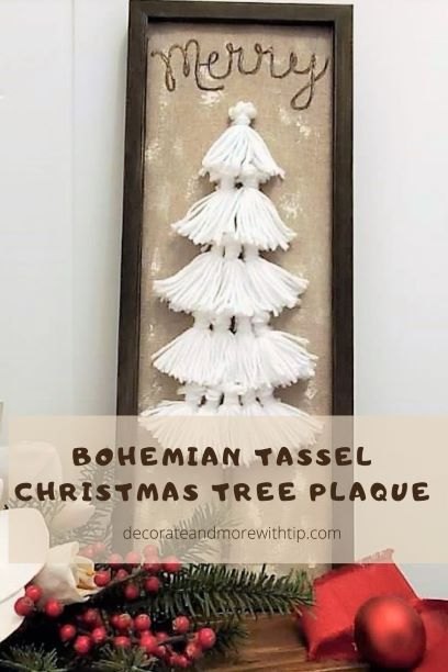 bohemian tassel christmas tree