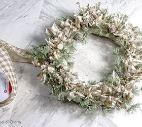 how to make a modern farmhouse holiday wreath