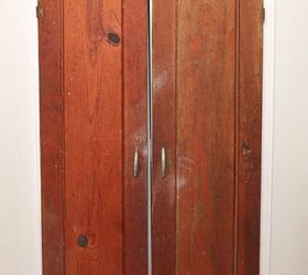 repurposed vintage doors with sconce lights
