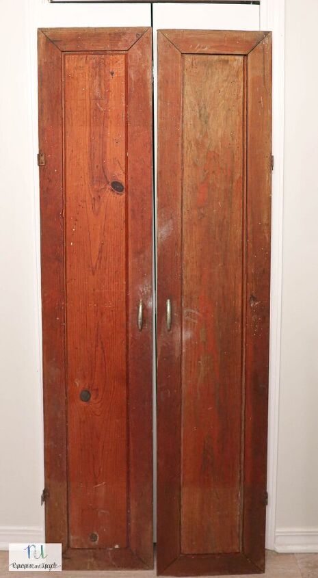 repurposed vintage doors with sconce lights