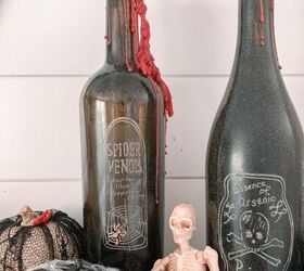 easy diy glass engraving and wood burning halloween projects
