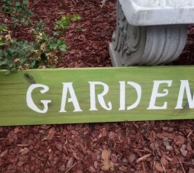 stenciled sign