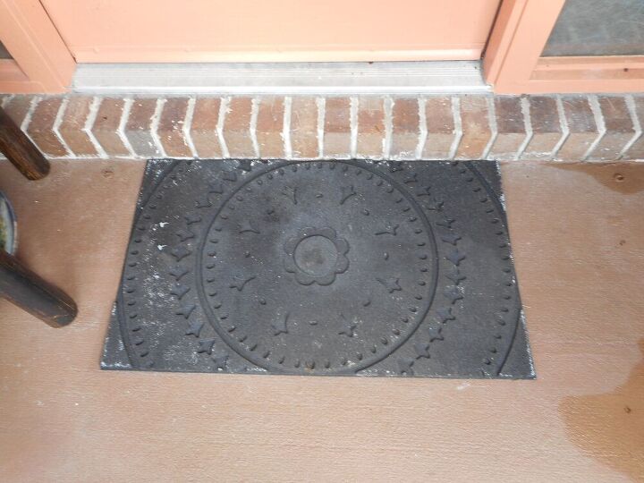 q all color flaked off front door mat how to repaint
