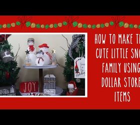 Dollar Tree Snow Family | Decoración de Navidad del muñeco de nieve