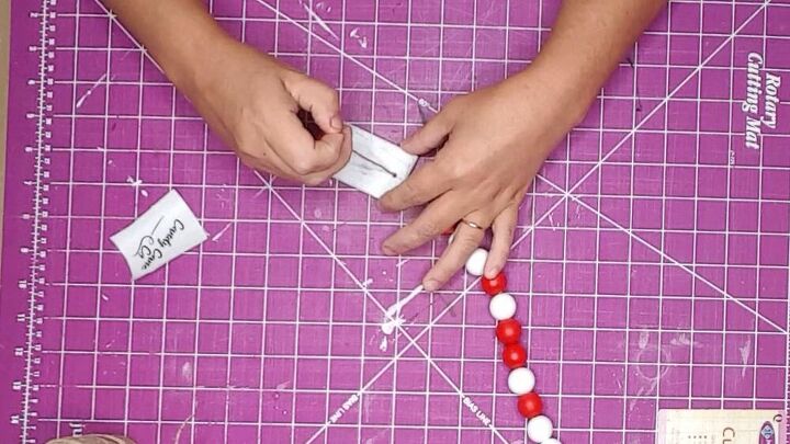 candy cane christmas garland
