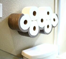 20 ways to boost bathroom storage without taking counter space, Stack extra toilet paper in a whimsical cloud shaped holder