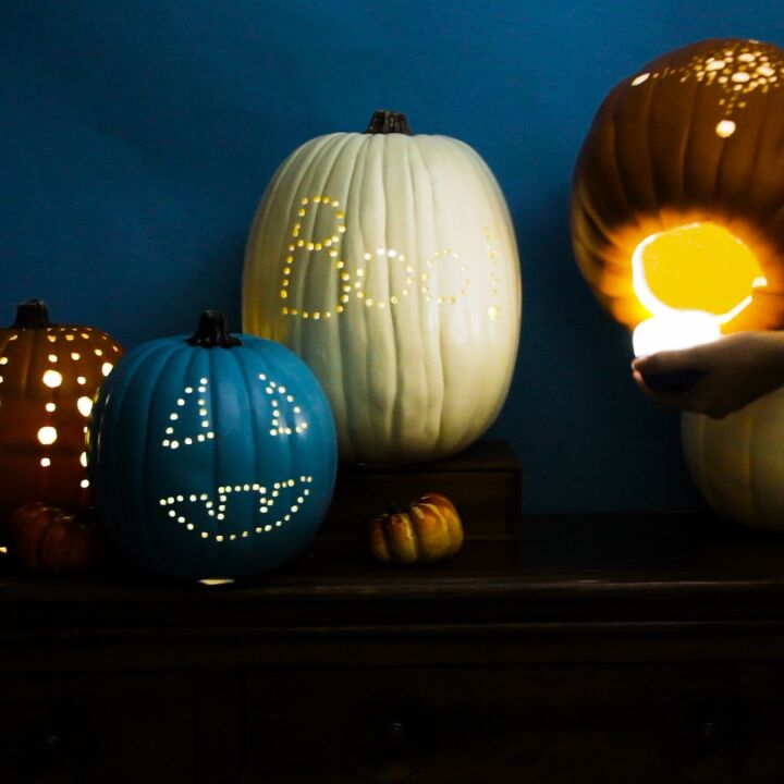 10 decoraciones de halloween fciles y baratas de ltima hora, Hack de calabazas de ltima hora que puedes hacer en 5 minutos