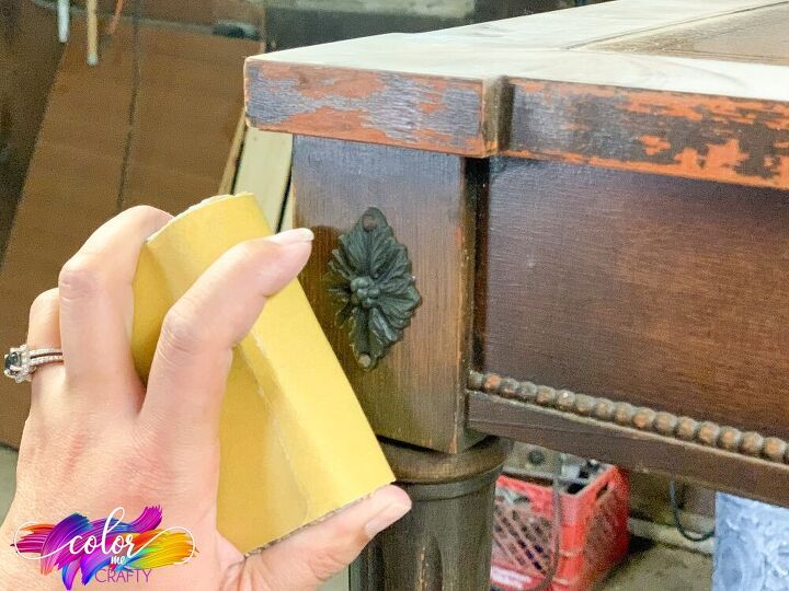 cmo restaurar la vieja mesa de madera de acento