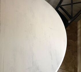 tattered table top to textured beauty, Applying base coat