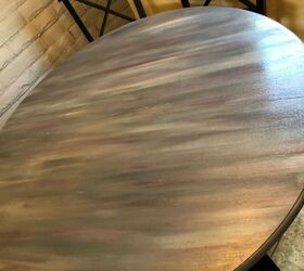 tattered table top to textured beauty, Starting to look textured