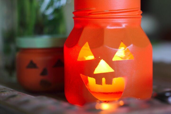 15 idias rpidas de halloween que voc pode fazer depois de uma viagem loja do dlar, potes de lanterna