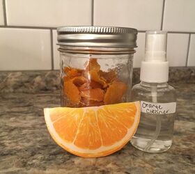 s 10 ideas that ll make cleaning your bathroom way more fun, Clean your shower curtain liner with Infused Orange Oil cleaning spray