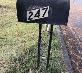 unused mail box to address number sign