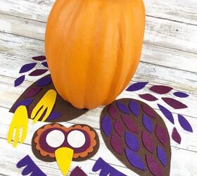no carve halloween owl pumpkin